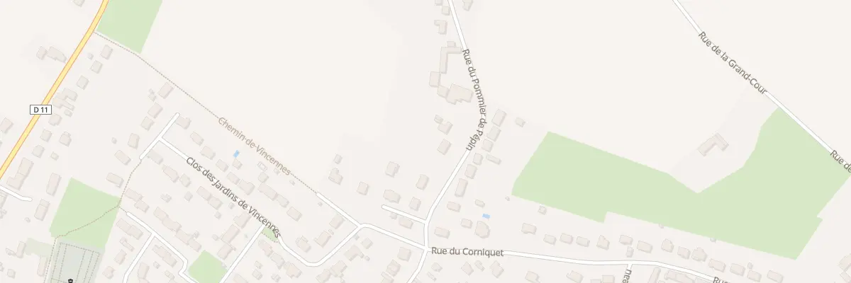 Plan du 595 Rue du Pommier de Pépin à Loury