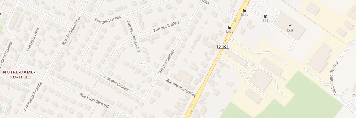 Plan du 17 Rue des OEillets à Beauvais