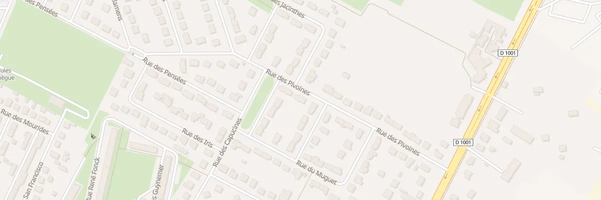 Plan du 13 Rue des Pivoines à Beauvais