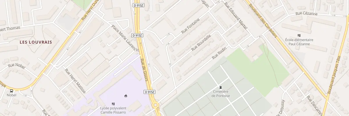 Plan du 6 Rue Fontaine à Pontoise