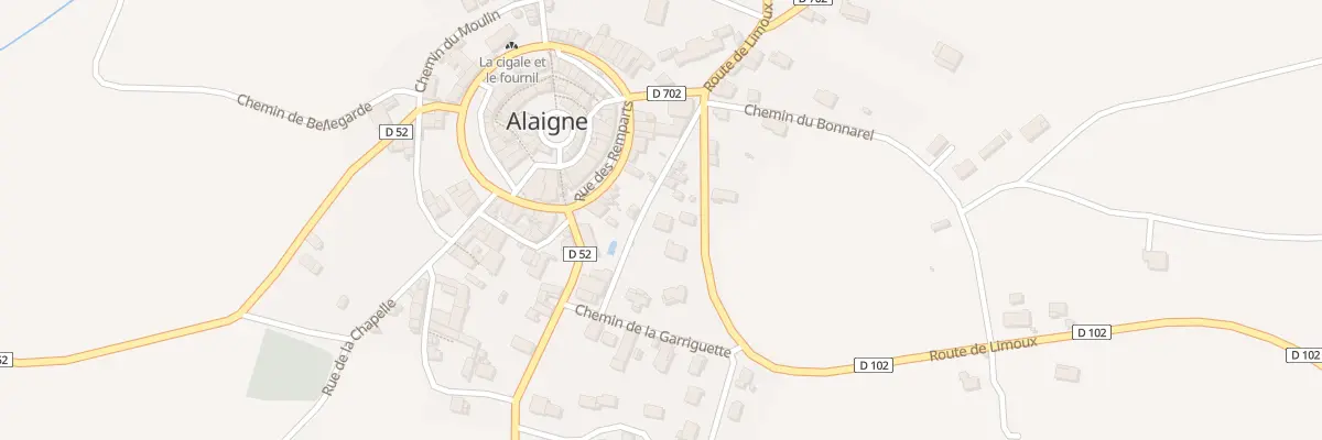 Plan du 20A Le Village à Alaigne