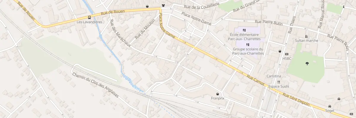 Plan du 8 Rue Saint Martin à Pontoise