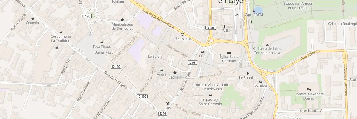 Plan du 63 Rue au Pain à Saint-Germain-en-Laye