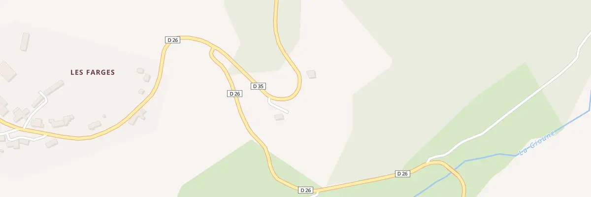 Plan du 5163 Les Farges à Gioux
