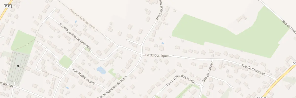 Plan du 370 Rue du Corniquet à Loury