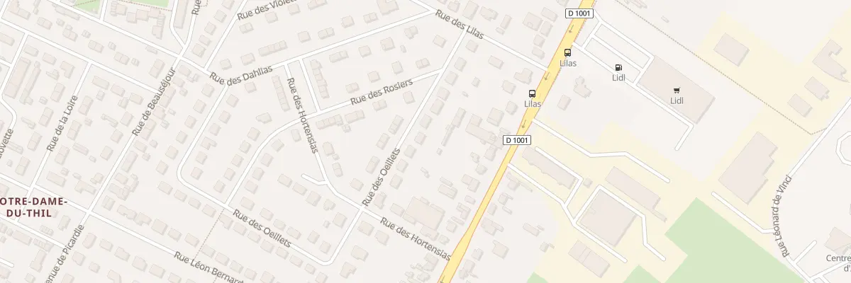 Plan du 13 Rue des OEillets à Beauvais