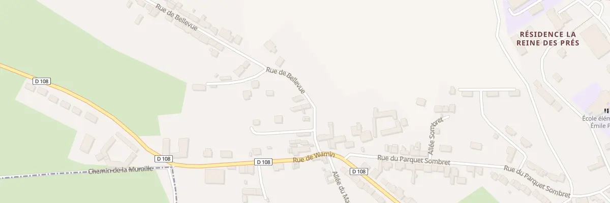 Plan du 13 Rue de Bellevue à Auchy-lès-Hesdin