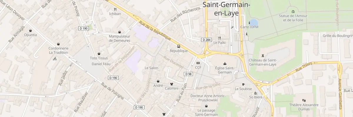 Plan du 4 Rue Ducastel à Saint-Germain-en-Laye