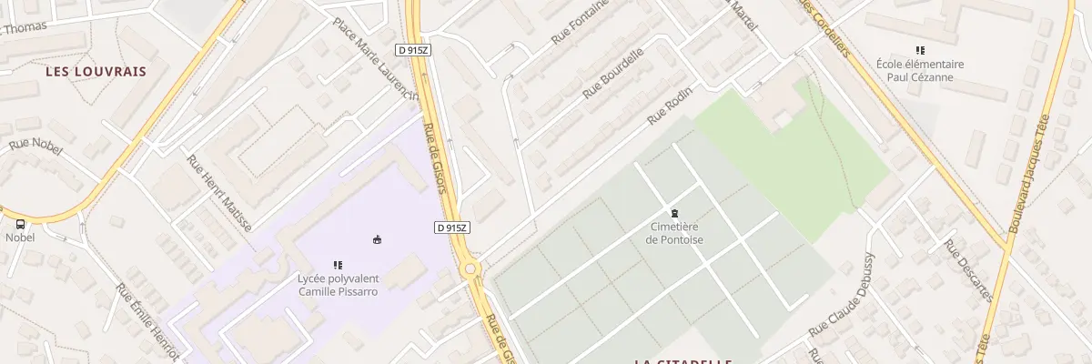 Plan du 2 Rue Fontaine à Pontoise