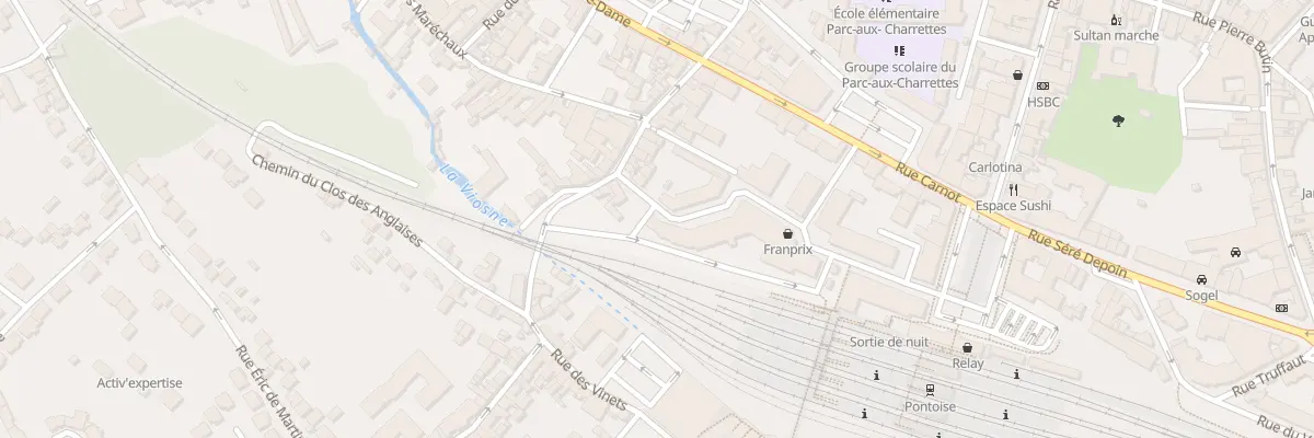 Plan du 15 Rue Stephane Charbonnier à Pontoise