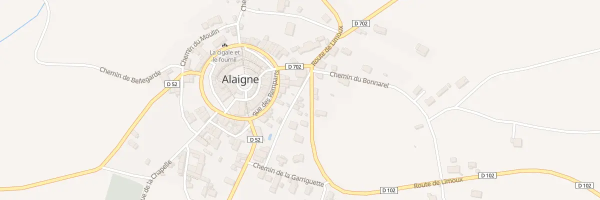 Plan du 176 Rte de Limoux à Alaigne