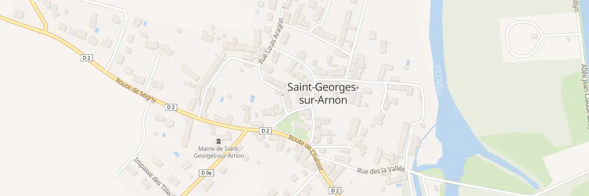Plan du 2 Rue Louis Aragon à Saint-Georges-sur-Arnon