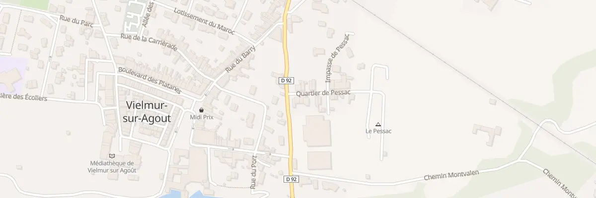 Plan du 1 Rue de Pessac à Vielmur-sur-Agout