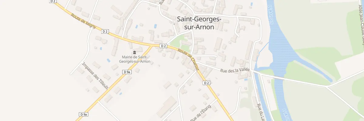 Plan du 7 Rte de Charost à Saint-Georges-sur-Arnon