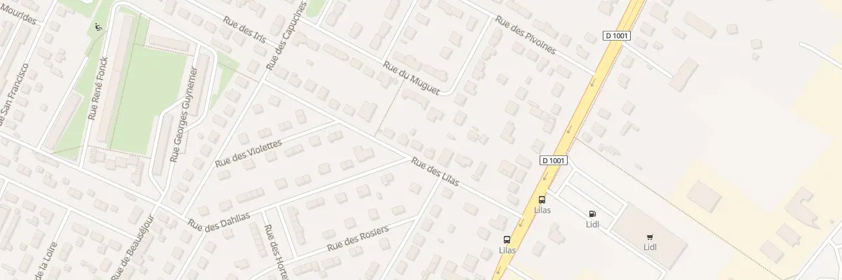 Plan du 12 Rue des Lilas à Beauvais
