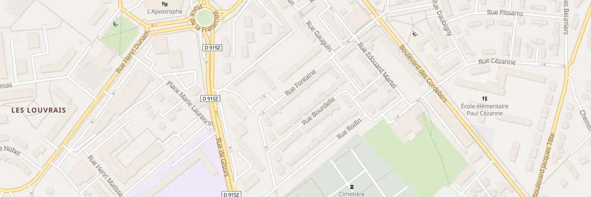 Plan du 18 Rue Fontaine à Pontoise