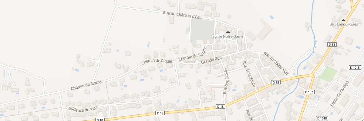 Plan du 100B Grand Rue à Belvèze-du-Razès