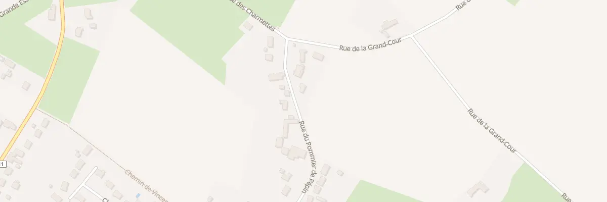Plan du 800 Rue du Pommier de Pépin à Loury