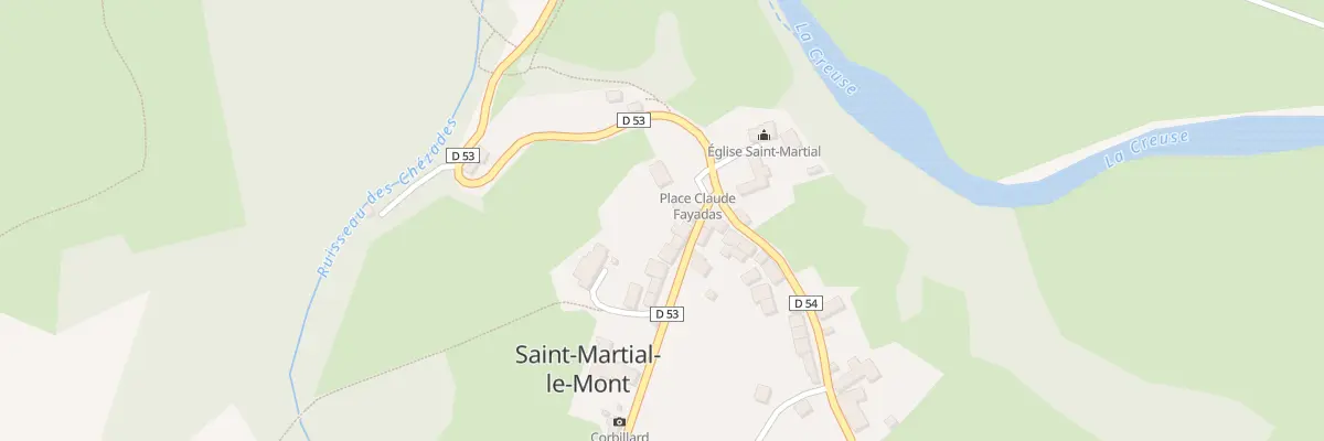 Plan du 2 Rue de la Mairie à Saint-Martial-le-Mont
