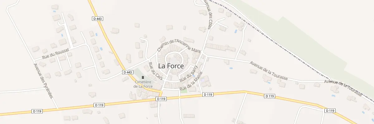 Plan du 5010A Rue du Château à La Force
