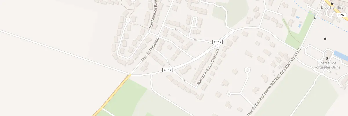 Plan du 6 Rue du Pré aux Chevaux à Forges-les-Bains