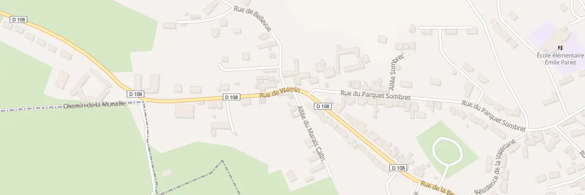 Plan du 33 Rue de Wamin à Auchy-lès-Hesdin