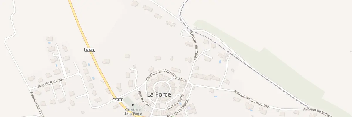 Plan du 71 Derriere Le Village à La Force