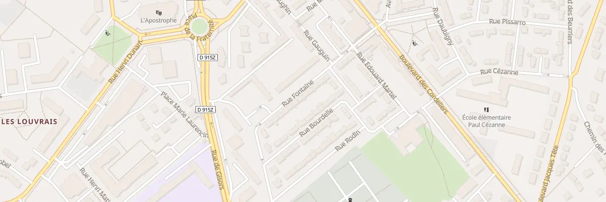 Plan du 22 Rue Fontaine à Pontoise