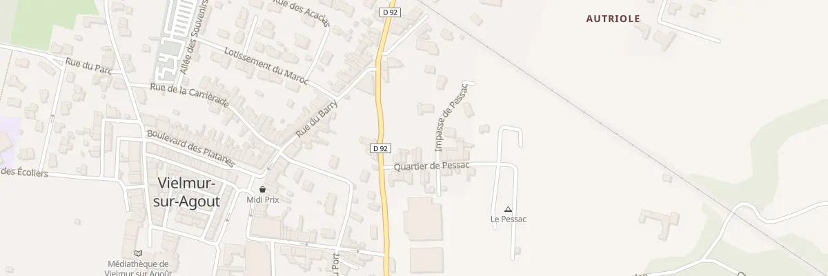 Plan du 6 Rue de Pessac à Vielmur-sur-Agout