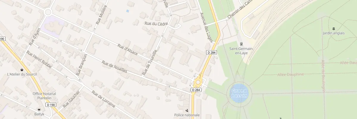Plan du 2 Rue d’Alsace à Saint-Germain-en-Laye