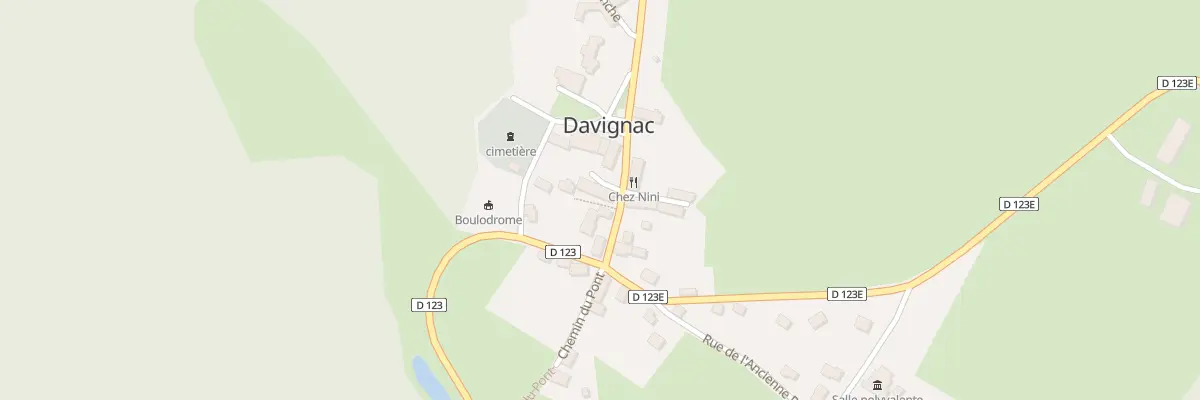 Plan du 5016 Le Bourg à Davignac