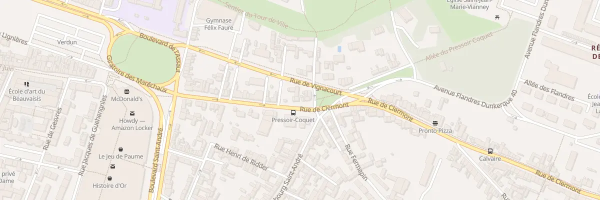 Plan du 25 Rue de Clermont à Beauvais