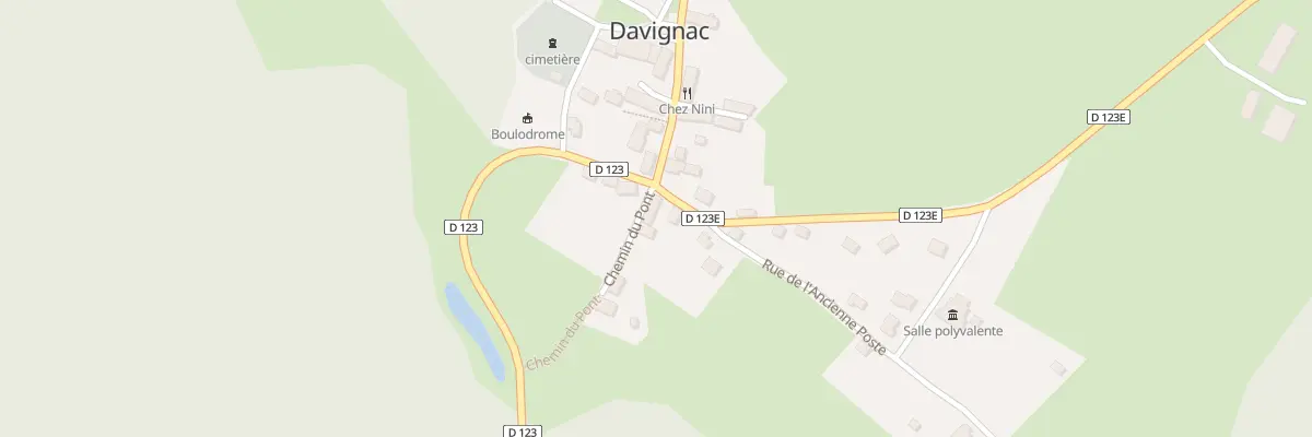 Plan du 5009 Le Bourg à Davignac