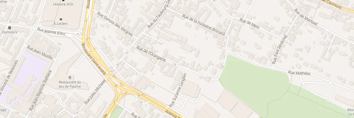 Plan du 23 Rue de l’Orangerie à Beauvais