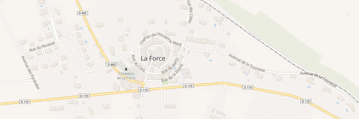 Plan du 5033 Rue de la Mairie à La Force