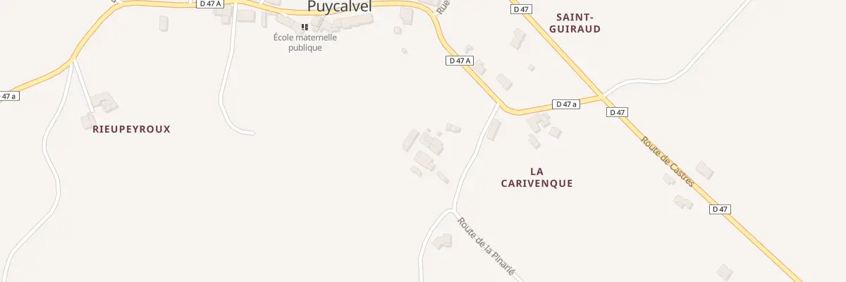 Plan du 7 La Pignarié à Puycalvel