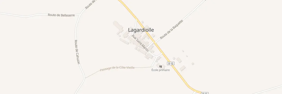 Plan du 14 Rue Saint Martin à Lagardiolle