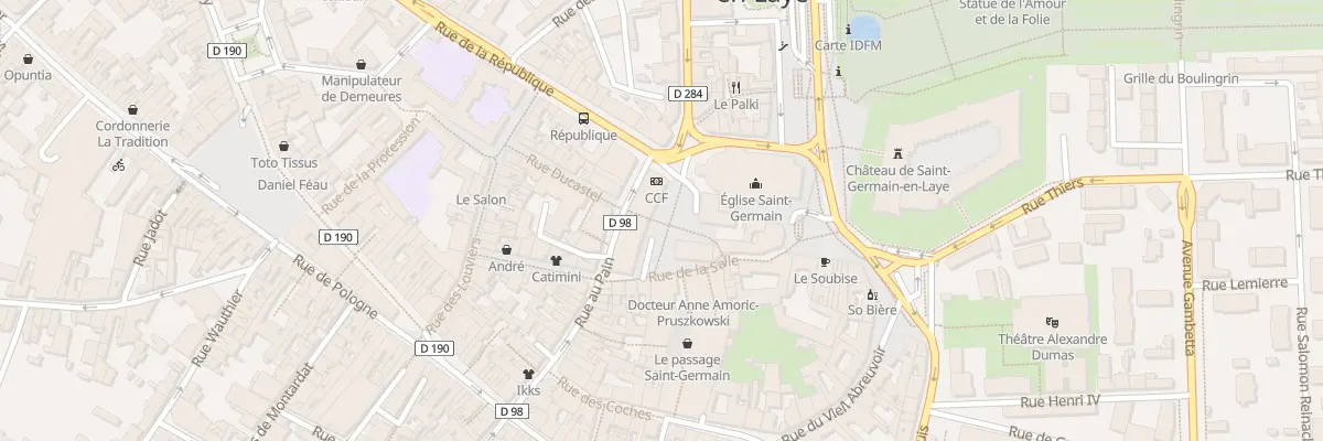 Plan du 4 Pl Abbe P de Porcaro à Saint-Germain-en-Laye