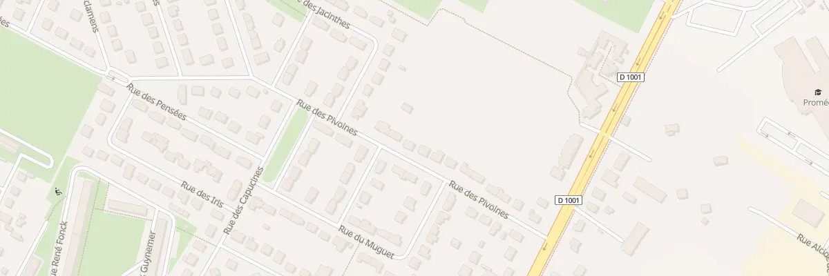 Plan du 16 Rue des Pivoines à Beauvais