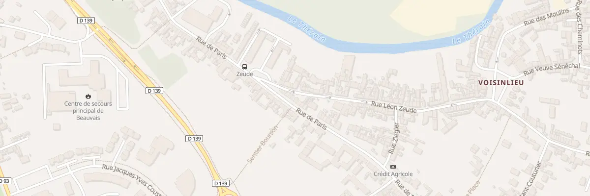 Plan du 73 Rue de Paris à Beauvais