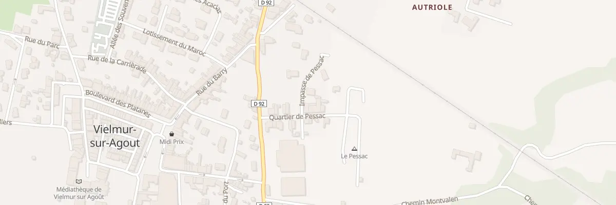 Plan du 12 Rue de Pessac à Vielmur-sur-Agout