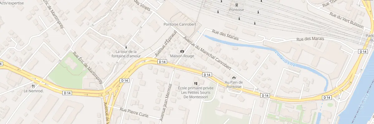 Plan du 7 Av de Maison Rouge à Pontoise