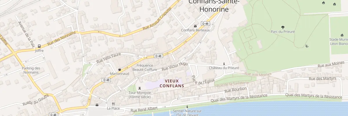 Plan du 1T Pas Victor Hugo à Conflans-Sainte-Honorine