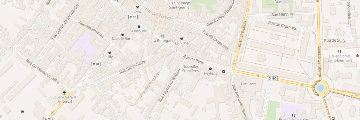 Plan du 50 Rue de Paris à Saint-Germain-en-Laye