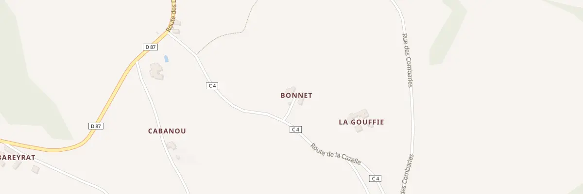Plan du 5081A Bonet à Naussac