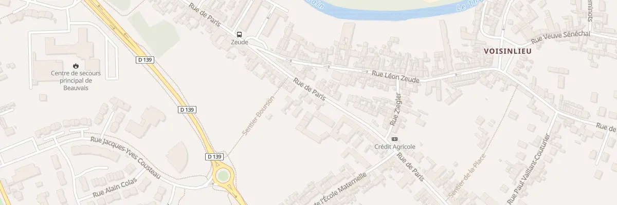 Plan du 98 Rue de Paris à Beauvais