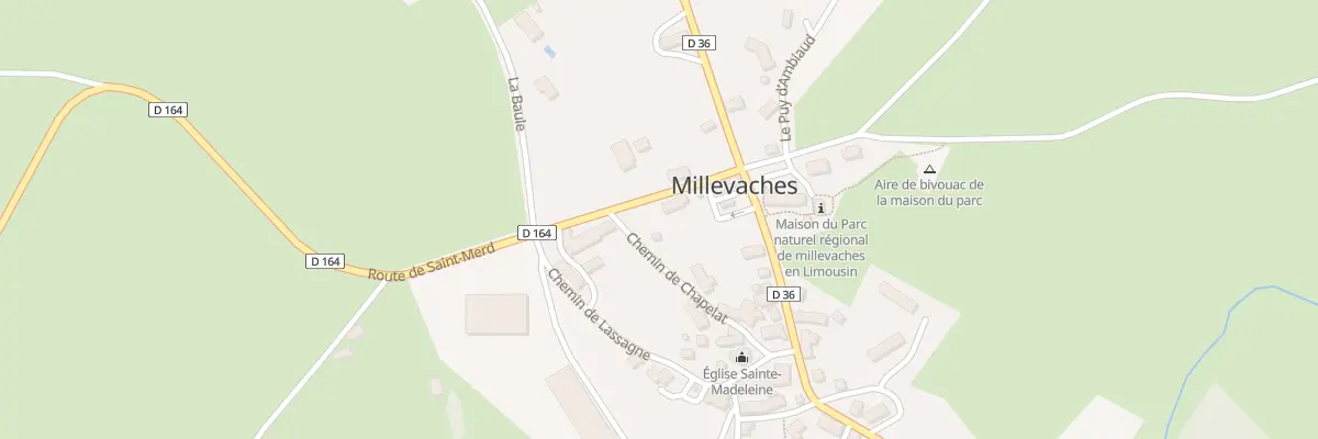 Plan du 5042 Le Bourg à Millevaches