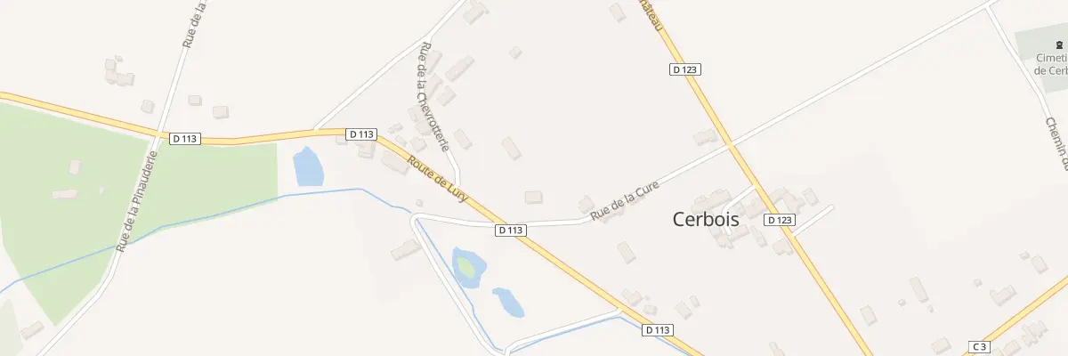 Plan du 10 Rue de la Cure à Cerbois