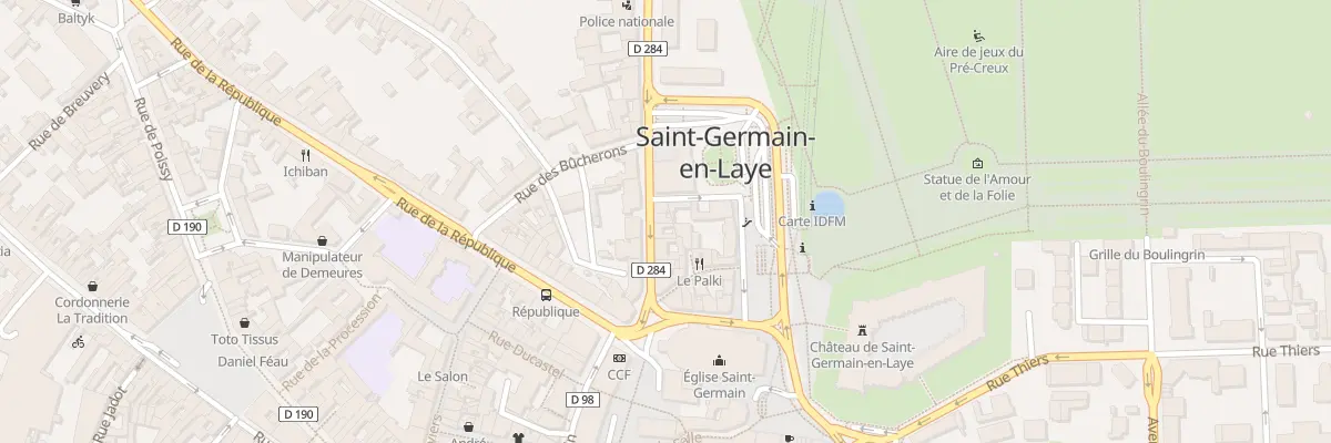 Plan du 12 Rue de Pontoise à Saint-Germain-en-Laye