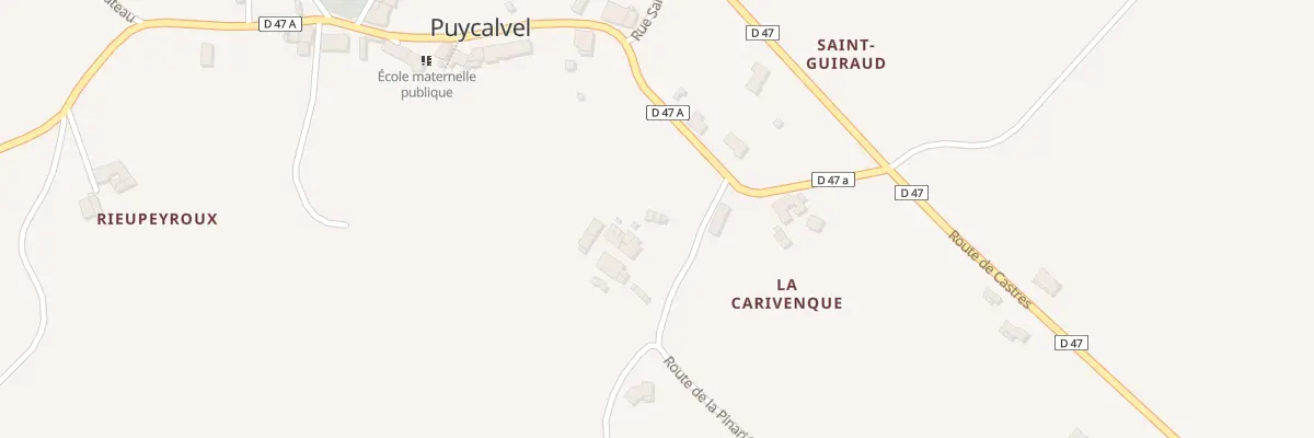 Plan du 2 La Pignarié à Puycalvel